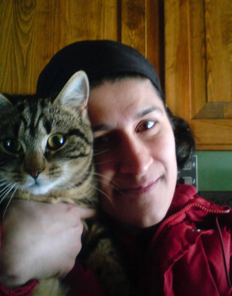 linnea with cat